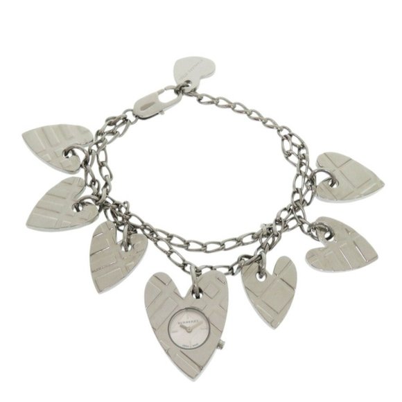 Burberry Heart Bracelet Stainless Steel Silver Quartz Watch 0230BURBERRY - Picture 1 of 7